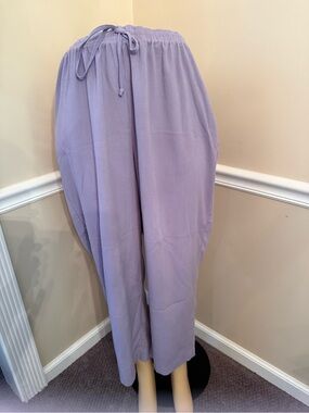 Alfred Dunner Lilac Elastic Waist Pull-On Pants